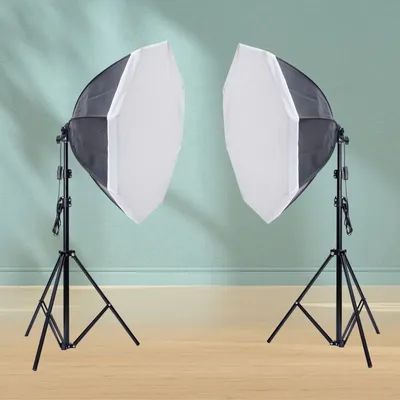 70cm Octagon Softbox Photography Lighting soft box With Tripod Photo Studio Accessories Various Of Bulb