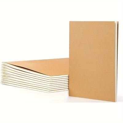 TEMU Pack Of 10 Notebooks, Lined Pages A5 Notepad, Sketchbook, Cover Notebook, Diary For School, Office, Travelling, Drawing, Back To School Gift
