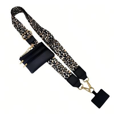 TEMU Mobile Phone Crossbody Strap With Wallet, Mobile Phone Belt With Wallet, Zippered Wallet Mobile Phone Crossbody Strap, Mobile Phone Wallet, Mobile Phone Holder Badge