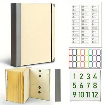 TEMU In Case Binder, Document Organizer For Important Papers, Plan Binder
