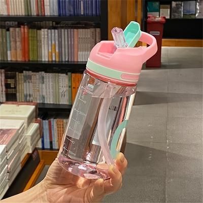 TEMU 480ml Portable Water Bottle For Gym, Fitness, Outdoor Camping, Hiking, And Sports - Pc Material, Sealable, Ideal For Thanksgiving, Christmas, Halloween, New Year, Ramadan
