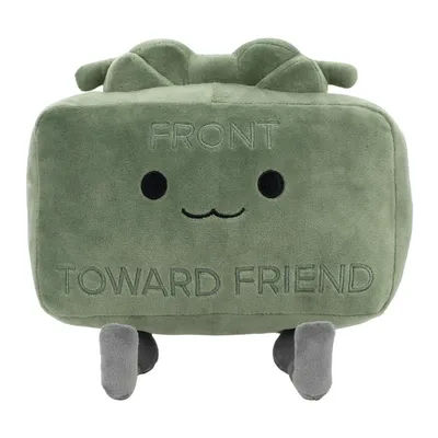 New 20CM Clay the Claymore Plush Doll Kawaii Green Square Doll Pillow Accessories Gift Collection Model For Kid Birthday Gifts