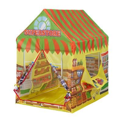 TEMU Outdoor Removable Tent Foldable Supermarket Play Tents For Tent Indoor Foldable Portable Playhouse Tent With Cashier's Window Outdoor Play Equipment Not For Permanent Purposes