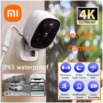 XIAOMI MIJIA Mini Security Camera 4K Full Color WiFi Night Vision Monitor Waterproof Motion Detect Surveillance 2 Way Audio Cam