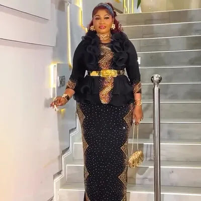 African Party Dresses for Women Plus Size Fashion Dashiki Ankara Wedding Evening Gown Turkey Muslim Maxi Dress Africa Clothing
