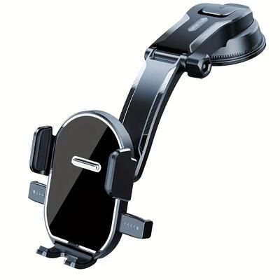 TEMU 360° Rotating Car Phone Holder With Strong Suction Cup – Dashboard Mount, Abs Material, Non-slip Design, Stable Upgrade, Compatible With Most Vehicles, Phone Holder For Car