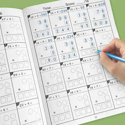 Writing Exercise Book Children's Multiplication and Division Math Improvement Exercises A4 Notebook Daily Practice