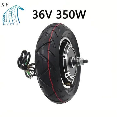 36V 350W 48V 500W Motor For 10 Inch Electric Scooter Disc Brake With 10x3.0 Inner Outer Tyre Folding Scooter Motor Wheel Parts