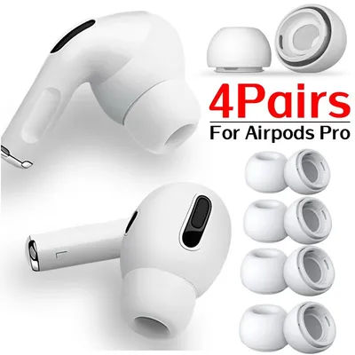 Soft Silicone Ear Tips for Airpods Pro 1/2 Gen Protective Earbuds Covers Noise Reduction Hole Ear-pads for Apple Air Pods Pro