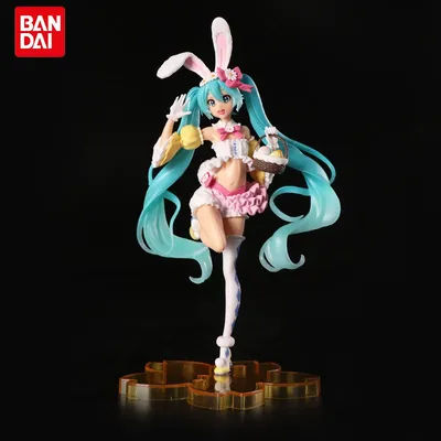 23CM Hatsune Miku Anime Figure Kawaii Pvc modèle poupée Action Figurals oreilles de lapin recueillir ornements jouets de noël cadeaux