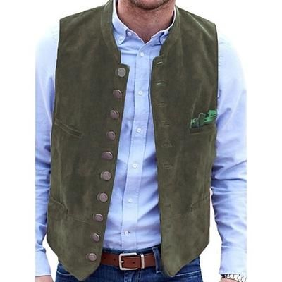 Oktoberfest Gilet tradizionale bavarese Bavarese Tedesco Monaco di Baviera Prati Per uomo Feste Matrimonio Panno in stile tradizionale