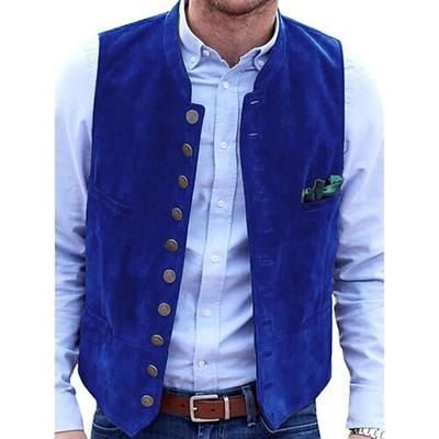 Oktoberfest Gilet tradizionale bavarese Bavarese Tedesco Monaco di Baviera Prati Per uomo Feste Matrimonio Panno in stile tradizionale