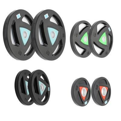 TEMU Weight Plates Heavy Duty Cast Iron With Rubber Coating | Weight Plates For Strength Training And Muscle | Pairs 2.5kg 5kg 10kg 20kg 2pcs
