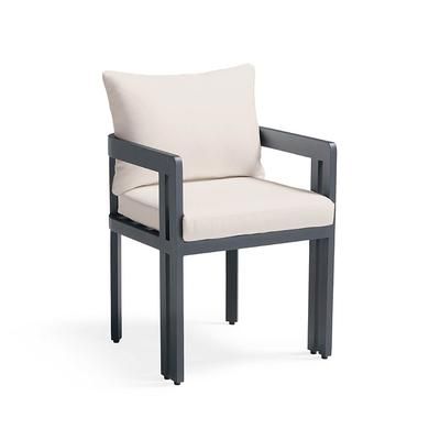 Set of 2 Porticello Dining Replacement Cushions - Rain Resort Stripe Indigo - Frontgate