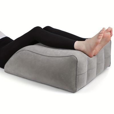 TEMU 1pc Leg Pillow, Inflatable Leg Rest Cushion - Circulation Improvement Pad For Sleeping And Reading, Ideal Wedge Pillow