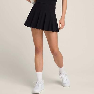 Wilson Classic Pleated Mini Skirt Women's Tennis Apparel Black