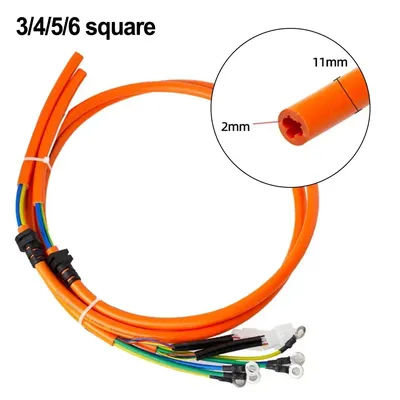 Electric Bike Brushless Motor Cable 1.2m 3-6 Square Pure Copper Hall Phase Sensor Wire For 400W-4000W DC Motor Accessories