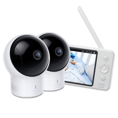 eufy Baby Monitor E110 Bundle （2-Cam ） White