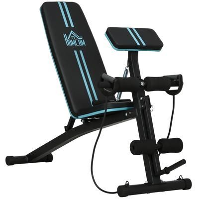 TEMU Foldable Adjustable Weight Bench, Strength, Training Sit Up , Incline/