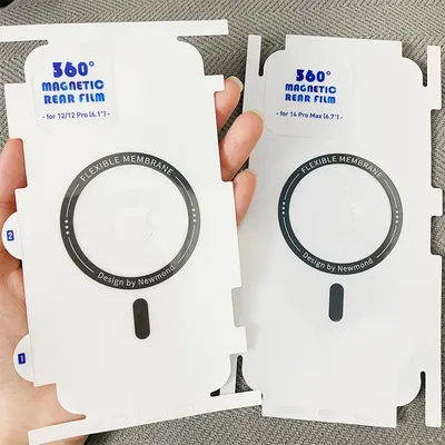 1/3/5Pcs Magnetic Matte Full Wrap TPU Back Film Screen Protector For Magsafe iPhone 16 15 14 13 Pro Max Plus Mini Full Back Film