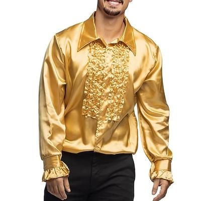 Retrò Vintage Anni '70 Rave Camicia Disco Volant Costume Per uomo Halloween Carnevale Festival Musicale Parata dell'Orgoglio Mese dell'orgoglio Adulti Camicia