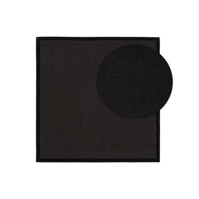 Tappeto sisal nero 150x150