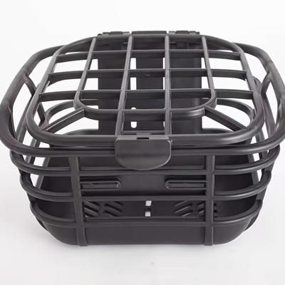 TEMU Large Capacity Rear Basket - Durable Pe Handlebar-mounted Storage For Adults, Ideal For Commuting And , Bicycle Storage Solution | Secure Handlebar Mount | Durable Pe Material, Bike Basket