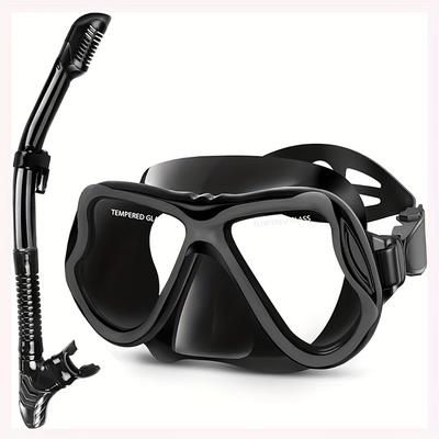 TEMU 1pc Qingsong Professional Snorkeling Goggles Set With Breathing Tube - , Panoramic Snorkeling Mask, Comfortable Food-grade Silicone Seal, S, Snorkeling Gear| Mask|, Snorkeling Gear For Adults