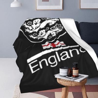 "TEMU Team Lion & St. George - Cozy Flannel Fleece Blanket With "england" , Sofa, Bed, Travel, Camping, Office -"