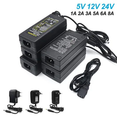 5V 12V 24V LED Power Supply Adapter 2A 3A 5A 8A 10A 1A EU US AU UK Plug Transformer 110V 220V AC to DC LED Strip Charger Convert