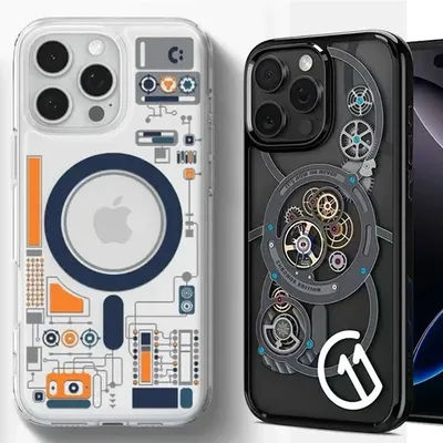 Shockproof Magsafe Case for iPhone 16 Pro Max 15 14 Plus 13 Lab C11 3D Circuit Board Wireless