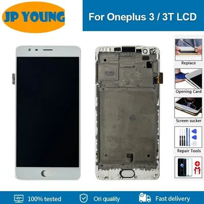 New OLED 5.5'' Display Replacement For Oneplus 3 3T LCD Display with frame Touch Screen For OnePlus