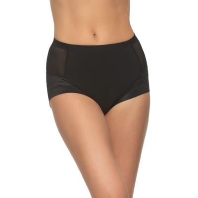 Plus Size Women's Marvelous Seamless Side-Smoothing Panty by Paramour by Felina in Black Blk (Size S)
