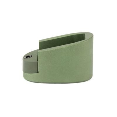 Taran Tactical Innovations Firepower Magazine Extension Base Pad Smith & Wesson M&P Shield 9/40 +1/2 Round OD Green MPSB940-07