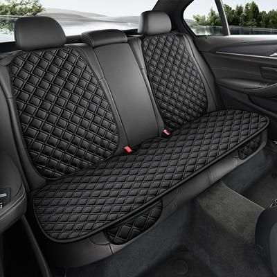 TEMU 3sets New Linen Texture Seat Covers, Car Seat Covers 1 Pair Of Rear Seat Pads And 2 Rear Seat Covers With Storage Bag Suitable For 90% Of Vehicles, Suvs, Cars, Sedan (3-pack)