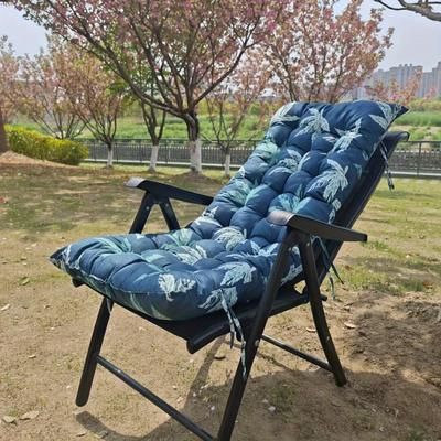 TEMU 1 Coussin Épais pour Fauteuil de Salon en Osier, Tapis d'Étalonnage Tout-, Oreiller Décontracté à Motif Papillon et Plaid Floral pour l'Été