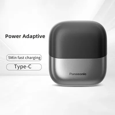 Panasonic Swipe Right Travel Shaver for Men, Portable Electric Razor with USB-C, 3-Blade Cutting and Beard Sensor Technology