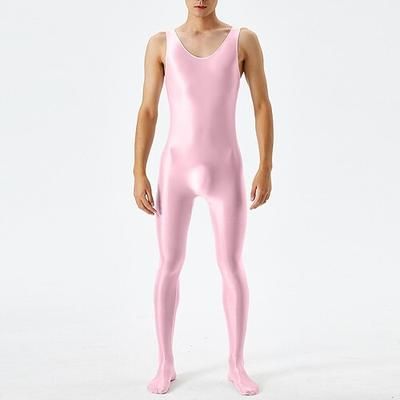 Catsuit Body Tuta Tinta unica Finitura lucida Brillante Feticismo della pelle Effetto bagnato Per uomo Costume per Discoteca Parata dell'Orgoglio Mese dell'orgoglio Halloween Carnevale Adulti