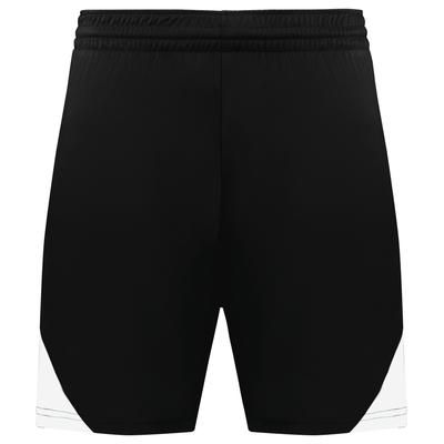 Augusta Sportswear 1737 Youth Step-Back Modern Fit Basketball Shorts in Black/White size Large | Polyester