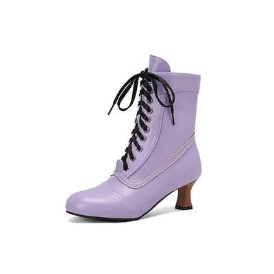 Rococò Vittoriano Rinascimento Scarpe A stivale Costume Per donna Reale Mascherata Abbigliamento Quotidiano Adulti Scarpe