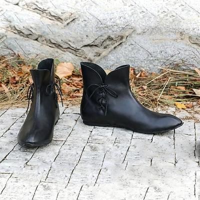 Retrò Vintage Medievale Rinascimento Scarpe Costume Per uomo Celtico Costumi da pirata Halloween Carnevale Mascherata Mascherata Festa Sera Adulti Scarpe