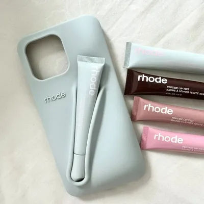Hot Rhode DIY Lip Gloss Silicone Phone Case for iPhone 11 12 13 14 15 16 Pro Max 16E With Box Lip