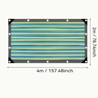 TEMU Colorful Thickened Sunshade Canopy With Edging And Perforated Insulation Net, Anti-aging Suitable For Courtyard Camping And Garden, Outdoor Umbrella Gazebo