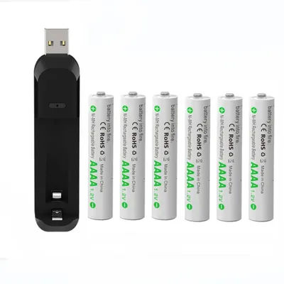 Batterie aste, 1.2V, 400mAh, AA, Nilaissée, chargeur