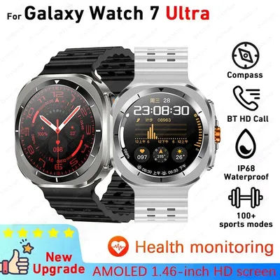 Nouveau Galaxy Watch 7 Ultra montre intelligente hommes surveillance de la santé Bluetooth appel 100 + Mode sport IP68 étanche Smartwatch femmes 2025
