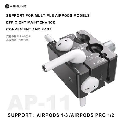 Mijing AP-11 fixation pour écouteurs ajustement parfait, multi-fonctionnel pour AirPods entretien réparation réduction du bruit Microphone Repa