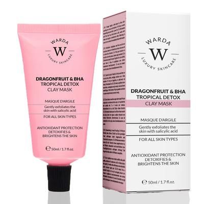 Warda Skincare MASCHERA ARGILLA TROPICALE DETOX AL FRUTTO DI DRAGO E B