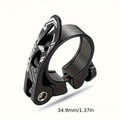 TEMU 4-color Mtb Bike Seatpost Clamp Quick Release - Ultralight Aluminum Alloy, Adjustment For 31.8mm/34.9mm Seatpost Diameter, Cycling Accessories, Sleek Bicycle Accessory, Durable Metal Construction