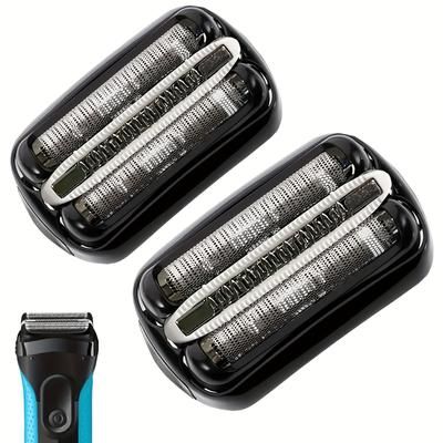 TEMU 2pcs Replacement Shaver Heads, 32b S3 Electric Replacement Head Accessories, Suitable For Razors, Suitable For S3 3040s 310s 3010s And More