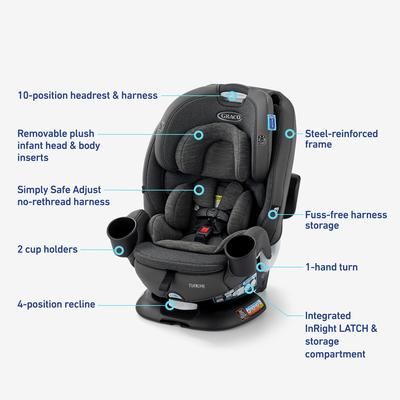 Graco Turn2Me 3-in-1 Rotating Convertible Car Seat - Brighton